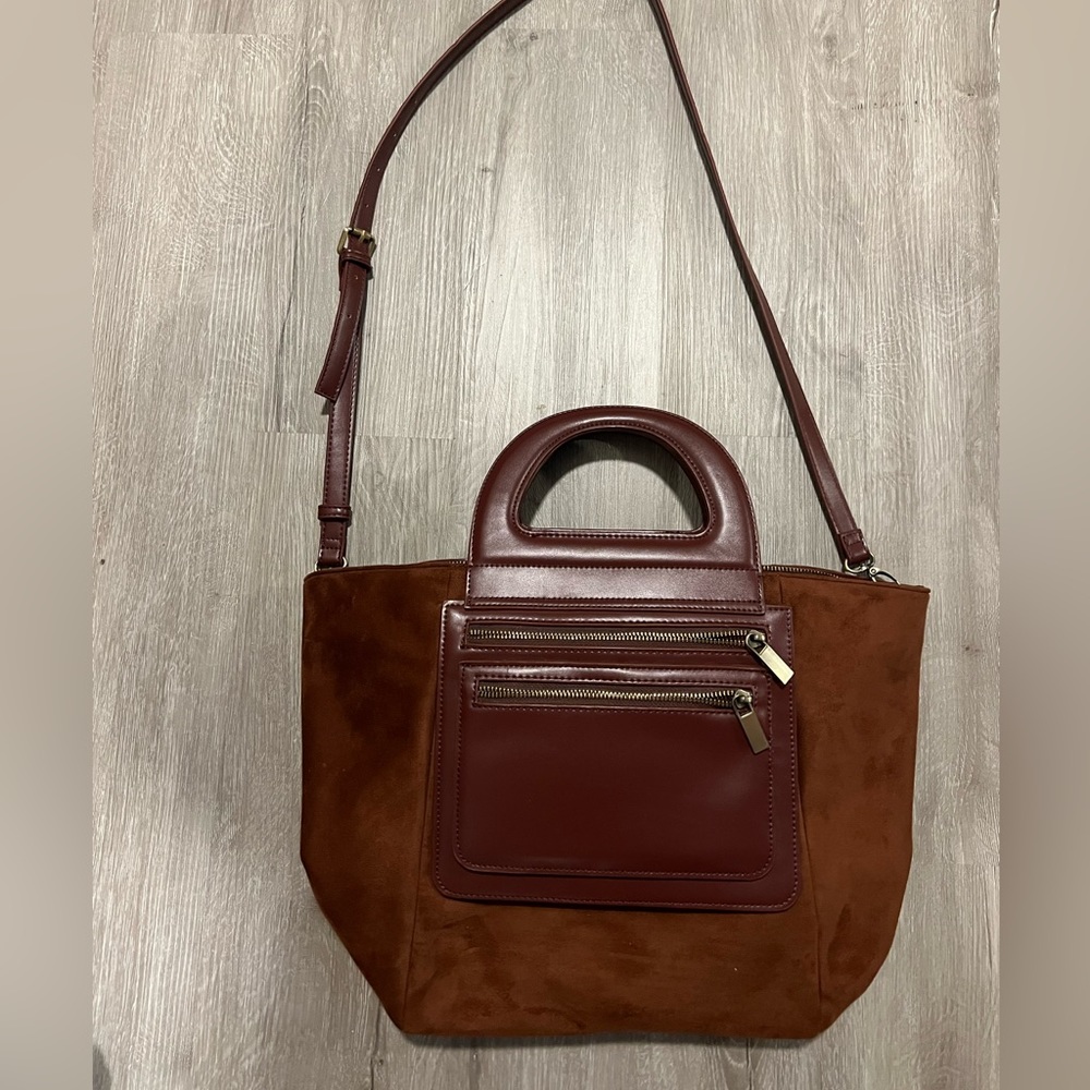 Anthropolgie Sued Purse